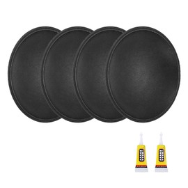 sourcing map 4Pcs Speaker Dust Cap 64mm/2.52" Outer Diameter Dome Paper Cap Subwoofer Coil Cover Caps with Repair Glue for Speaker Decoration Accessory Repair