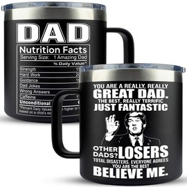 Father's Day Gifts for Dad from Daughter, Son, Kids - Father's Day Gifts from Daughter, Son - Dad Gifts for Fathers Day - Present for Dad - Dad Birthday Gift, Birthday Gifts for Dad - Dad Cup Mug 14Oz
