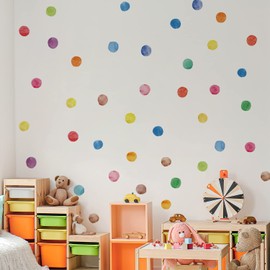 YouRfocus Calcomanías de Pared Lunares Coloridos para Niños, Niñas, Adolescentes y Guardería (6 Hojas)