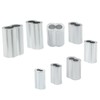 Murtenze 50Pcs 3/16" Wire Rope Sleeve, Aluminum Cable Crimp Sleeves,