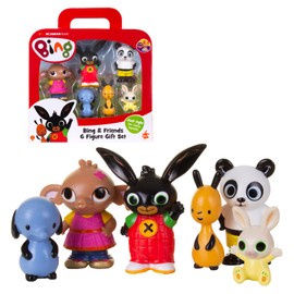 Giochi Preziosi Bing -Set 6 Personaggi,Oltre al protagonista, Flop, Sula, Amma, Pando e Padget, Dettagli Colorati e Dimensioni in Scala, Adatto a Bambini 18 Mesi +