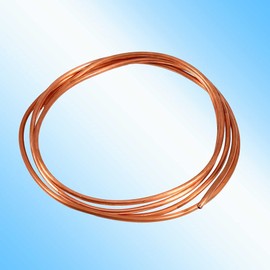 Cooling Tube, Inner Diameter: 0.1 inch (3 mm), Annealed Copper Tube, Coil Tube, 0.1 inch (4 mm) Outer Diameter, Conductive, Thermal Conductivity, Ductility: 0.02 inch (0.5 mm), 6.6 ft (2 m) Length
