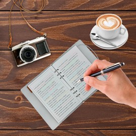 iTalkes PP Paper Waterproof A5 Notebook PVC shell, PVC shell Durable Notebook 52 sheets 104 pages, Reusable Stone Paper Notebook with pen/towel/bag / 5.8”x8.3” Weather proof Note Pads (A5, pink)