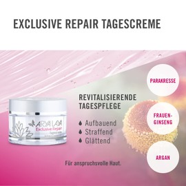 ARYA LAYA Exclusive Repair Day Cream Firming Anti-Ageing Care with Noticeable Instant Effect: Improves Moisture, Elasticity & Smoothness If Skin Vitality, 50 ml