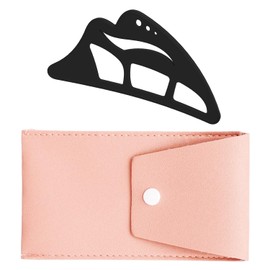 7 in 1 Eyetour Eyeshadow Assistant - Reusable Eyeliner Stencil, Eyeshadow Stencil, Eyeliner Stamp, Professional and Quick Eye Makeup Aid Tool for Women and Beginners, with Small Cosmetic Bag(Black)