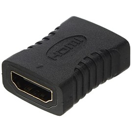 HDSupply X-HA040 HDMI Female to HDMI Female Adapter Gold-Plated Full HD 1080p Black