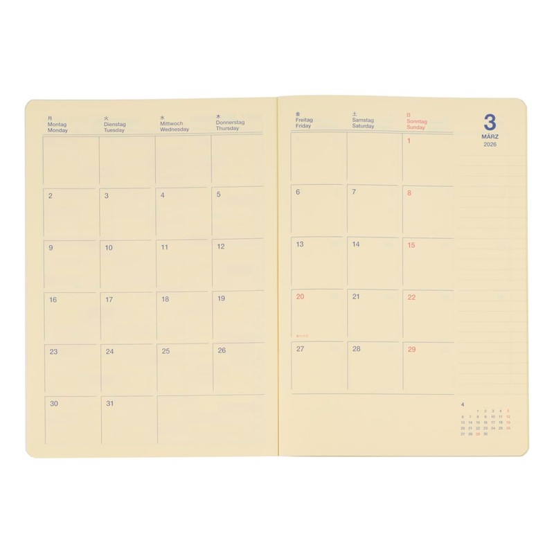 [Delphonics Notebook 2026-2027 Version/Starts March 2026] Rollbahn Note Diary Film