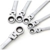 FLZOSPER 22 -Piece Flex-Head Ratcheting Wrench Set, Both SAE and