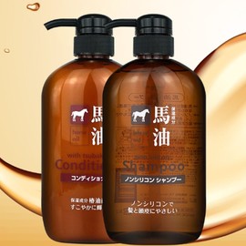Horse Oil Rinse Conditioner Treatment Damaged Hair Care Hair Pack - Horse Oil Shampoo 600ml / 마유 린스 컨디셔너 트리트먼트 손상모 케어 헤어 팩 - 마유샴푸 600ml