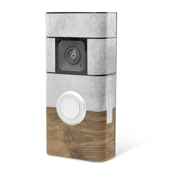 MightySkins Skin Compatible with Ring Video Doorbell Plus - Concrete