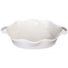 BIA Cordon Bleu Wavy Collection 86-Ounce Oval Baker with Handles, White