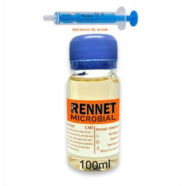 rennet Microbial Liquid Coagulant 100ml | add 3ml per 10L of milk | Cuajo, Caglio, Lab, Presüre