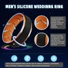 Silicone Wedding Rings for Men 1/4/5/6/7 Multipack of Breathable Airflow