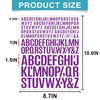Dvobez 1800 Pieces Mix Size Letter Stickers, 10 Sheets Vinyl