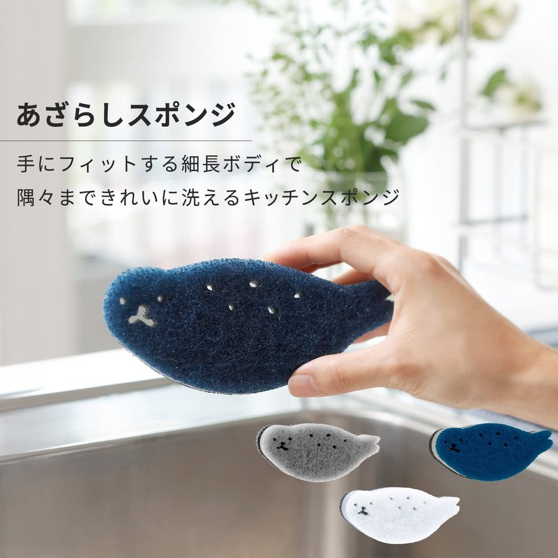 Marna K700W Sealing Sponge (Dishwashing/White/Made in Japan), Kitchen Sponge, Cleaning