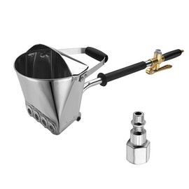 Beduan 4 Jet Pneumatic Cement Stucco Sprayer Gun Plaster Mortar Automatic Air Panting Tool for Wall with Cover