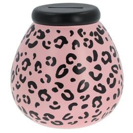 Pot Of Dreams Ceramic Money Pot Smash Money Box Savings Jar - Leopard Print