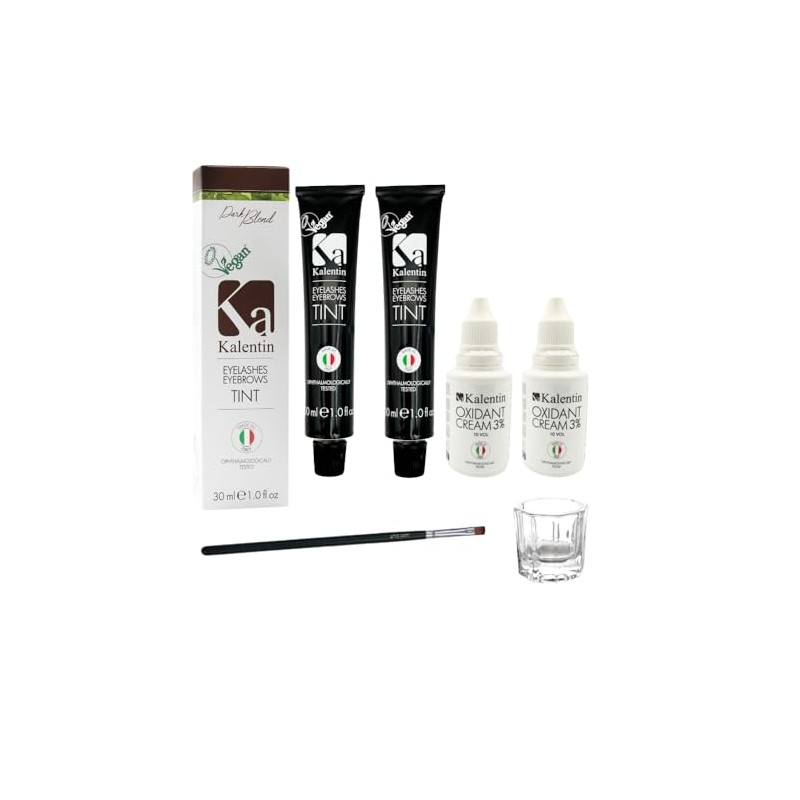 Professional Kalentin Eyebrow Color 2-Pack Plus 2-Developers (Dark Blonde)