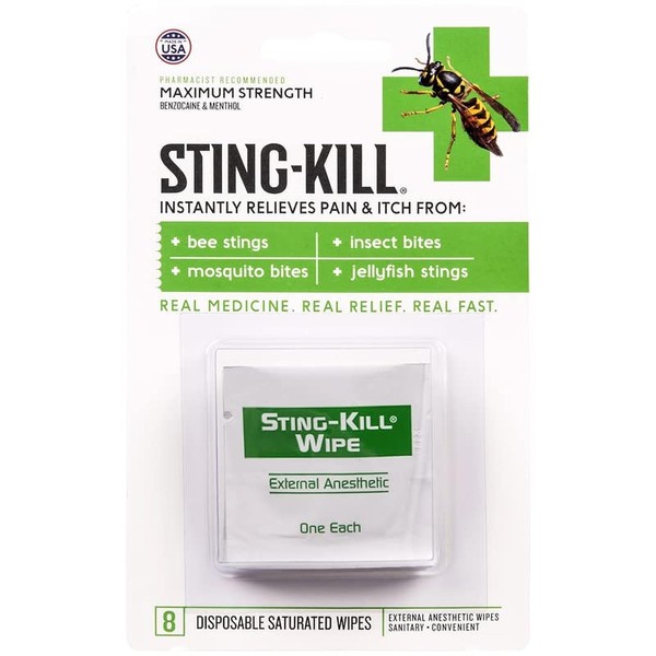 Sting Kill Maximum Strength 8CT Pack of 1