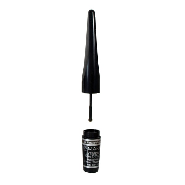 Natural Brown Makki Eye Brow Semi Tattoo Matte Natural Surface