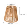 Cabilock Rattan Woven Pendant Lampshade Rustic Sconce Cover Style Small