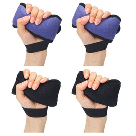 Soulchen 4 Pcs Palm Protector for Hand Contracture Palm Grip Finger Contracture Cushion for Rehabilitation Stroke Hemiplegic Arthritis Skin Breakdown Hand Grip Strengthener Prevention Pad