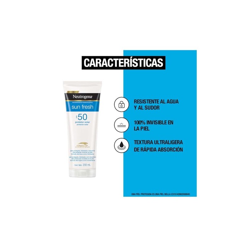 Neutrogena Sun Fresh Protector Solar Corporal FPS50, 200ml