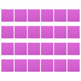 PATIKIL 3.9 x 3.9" Square Carpet Spot, 24Pcs Floor Spot Marker Waterproof Nylon Line Up Sign Decoration for Classroom, Pink