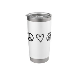 Peace. Love. Terrariums. funny Terrarium creator humor Stainless Steel Insulated Tumbler