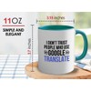 Flairy Land Translator 2Tone Mug 11oz Green -I Don't Trust