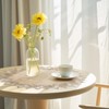 1 x Round Tablecloth, Natural Linen Round, Dresser Scarf Placemats,