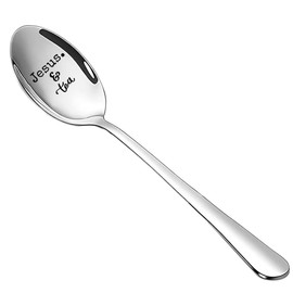 Christian Gifts for Tea Drinkers Dad Mom Birthday Gifts for Son Daughter Jesus Tea Spoon Gift for Sister Brother Christian Gifts for Women Men Boyfriend Girlfriend Gifts for Friend Bestie