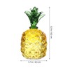 Cabilock Pineapple Crystal Figurine, Pack of 2 Mouth-Blown Glass Fruit