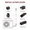 3" W 10Ft L Brown Line Set Cover Kit for