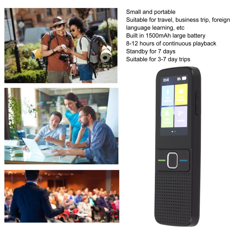 Smart Voice Photo Translator 2 Way Instant 138 Languages Touchscreen