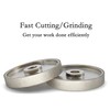 CAQUXIL CBN Grinding Wheel 6" Dia x 1" Wide, 1