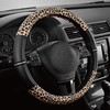 Road Comforts Leopard Steering Wheel Cover - Made with PVC