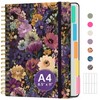 Large Spiral Lined Notebooks for Work with Removable Dividers &