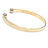 Linear Gold Open Bracelet