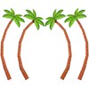 Dunzoom 4 Pack Jointed Palm Trees, Cardstock Paper Palm Tree