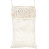 Mkono Macrame Hanging Laundry Hamper with Over The Door Hooks