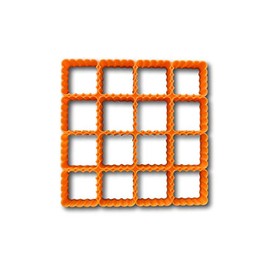 1âx16 Scalloped Shape Square Multi Cutter