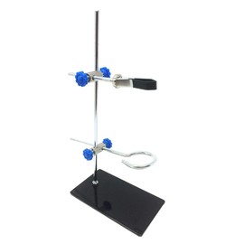 Ciieeo 1pc Mini Portable Iron Retort Stand Metal Laboratory Support Tool for Chemical Reactions Easy to Assemble and Disassemble Strong Support for Various Instruments for Labs and