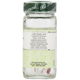The Spice Hunter Saffron Strands, Spanish Mancha, Whole, 0.01-Ounce Jar