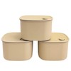 Set of 3, Food Storage Containers with Vented Lids –