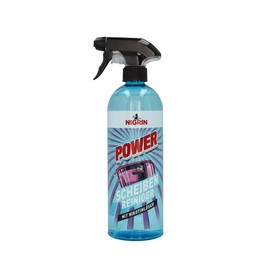 NIGRIN POWER Scheiben-Reiniger, Innen- und Außenreinigung, mit Nikotinlöser, entfernt Fingerabdrücke, Reinigung ohne Schlieren und Streifen, reduziert Blendeffekte und Lichtreflexionen, 750 ml