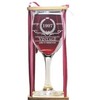 Vintage 1997 Stemmed Wine Glass with Charm and Presentation Packaging
