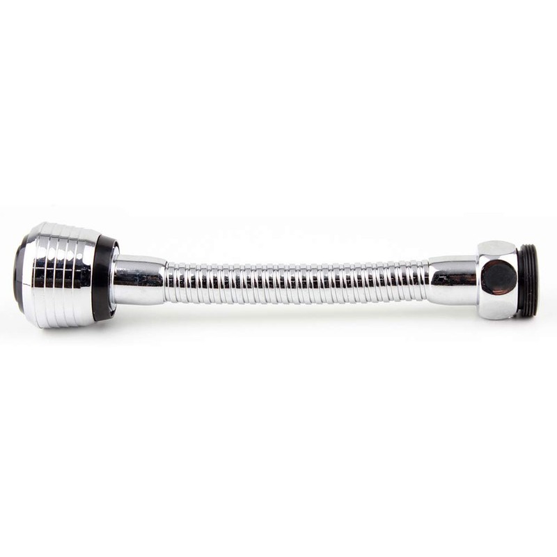 Maximex Flexible Shower Extension with Pressure and Shower Jet, Stainless