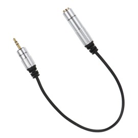 Mipcase 1pc Flexible Stereo Female to Male Audio Adapter Cable Durable Audio Converter for Earphones and Devices Metal Shell