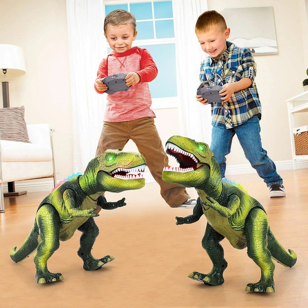STEAM Life Remote Control Dinosaur Toys for Kids 3 4 5 6 7+ Light Up & Realistic Roaring Sound, T rex Dinosaur Toys, Electronic Walking Dinosaur Toys, Dinosaur Robot Toy for Boys
